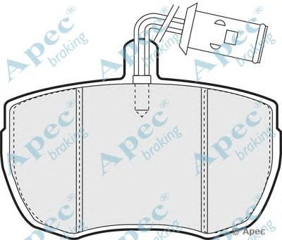 APEC BRAKING pad79 -  Комплект тормозных колодок, дисковый тормоз